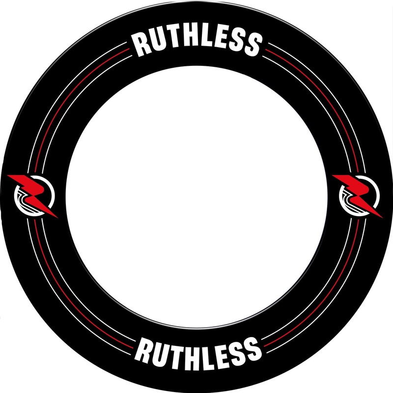 Ruthless Dartboard Surround – Professional – Printed Design – Black