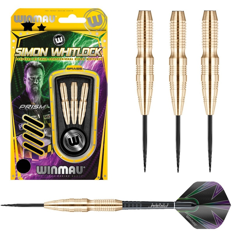 Simon Whitlock Brass Steel Tip Darts by Winmau 22 Gram