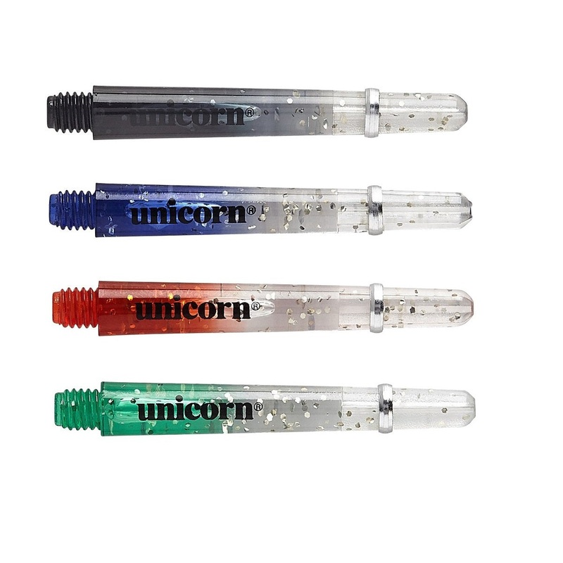 Unicorn Gripper 4 Elements Dart Stems – Two Tone Black/Clear Extra Short