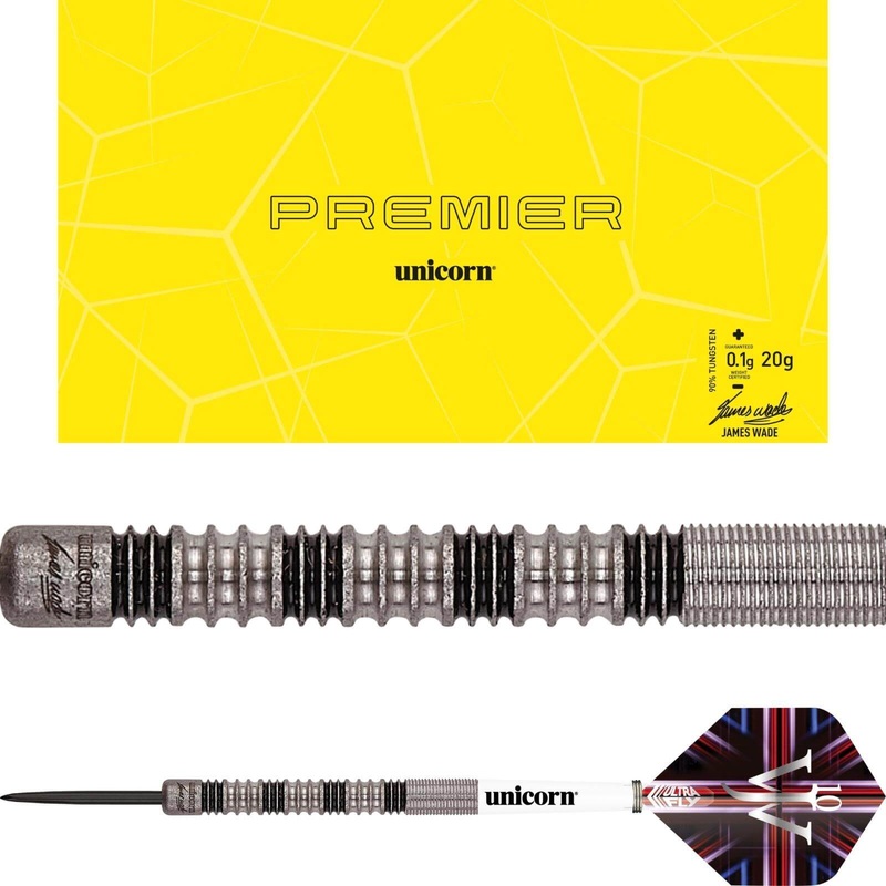 Unicorn – James Wade Premier Darts – Steel Tip – 90% Tungsten – 20g 21g 22g 23g 24g 20 grams