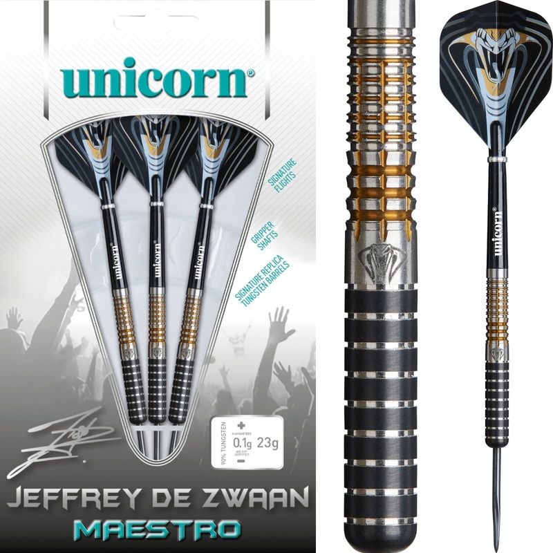 Unicorn – Jeffrey De Zwaan Phase 3 Darts – Steel Tip – 90 & 95% Tungsten – 23g 25g 23 grams