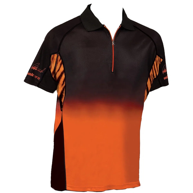 Unicorn Raymond Van Barneveld Authentic Darts Shirt SMALL