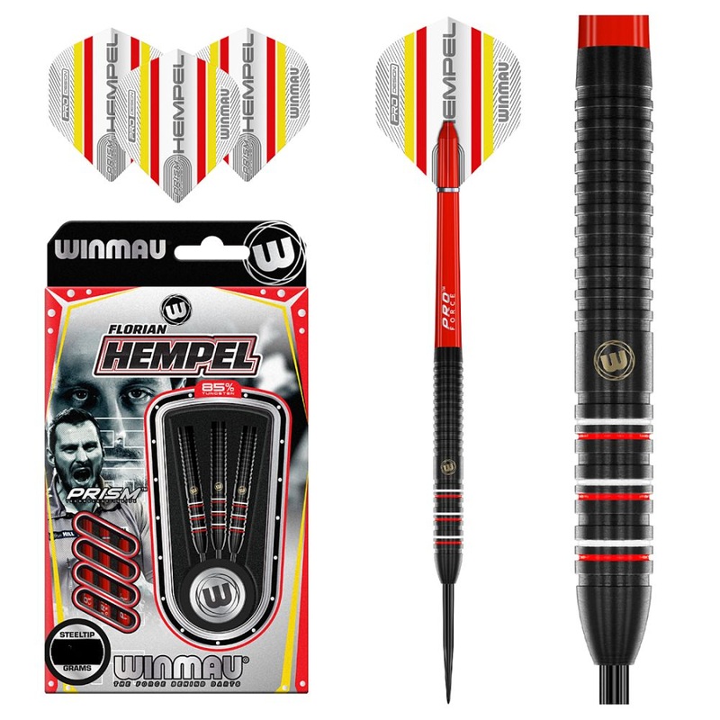 Winmau Florian Hempel Pro Series 85% Tungsten Steel Tip Darts 22 grams