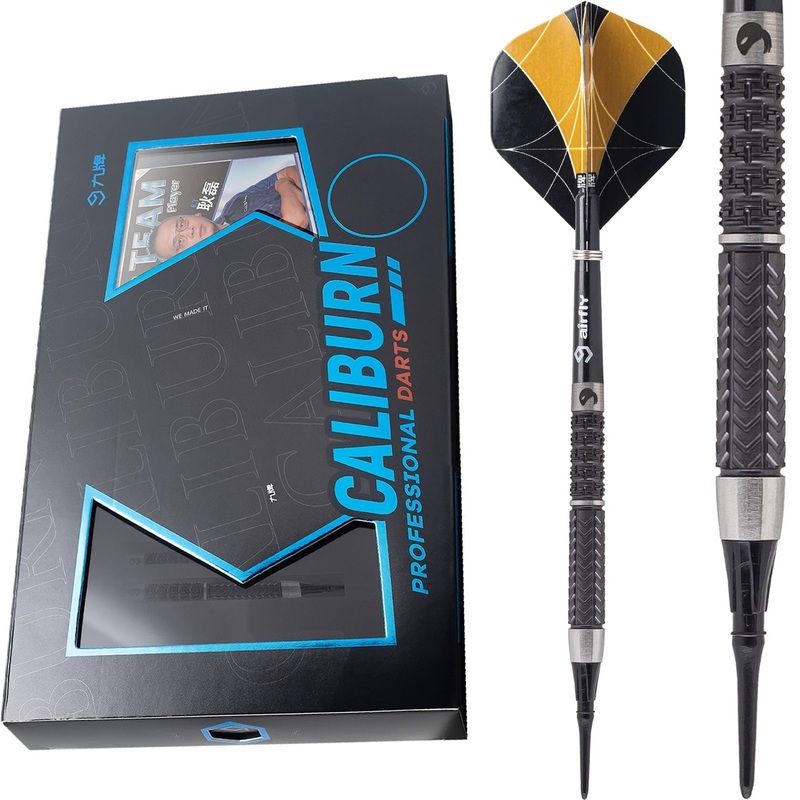 Caliburn Player Darts – Soft Tip – 95% – Black Titanium – ET II 20g