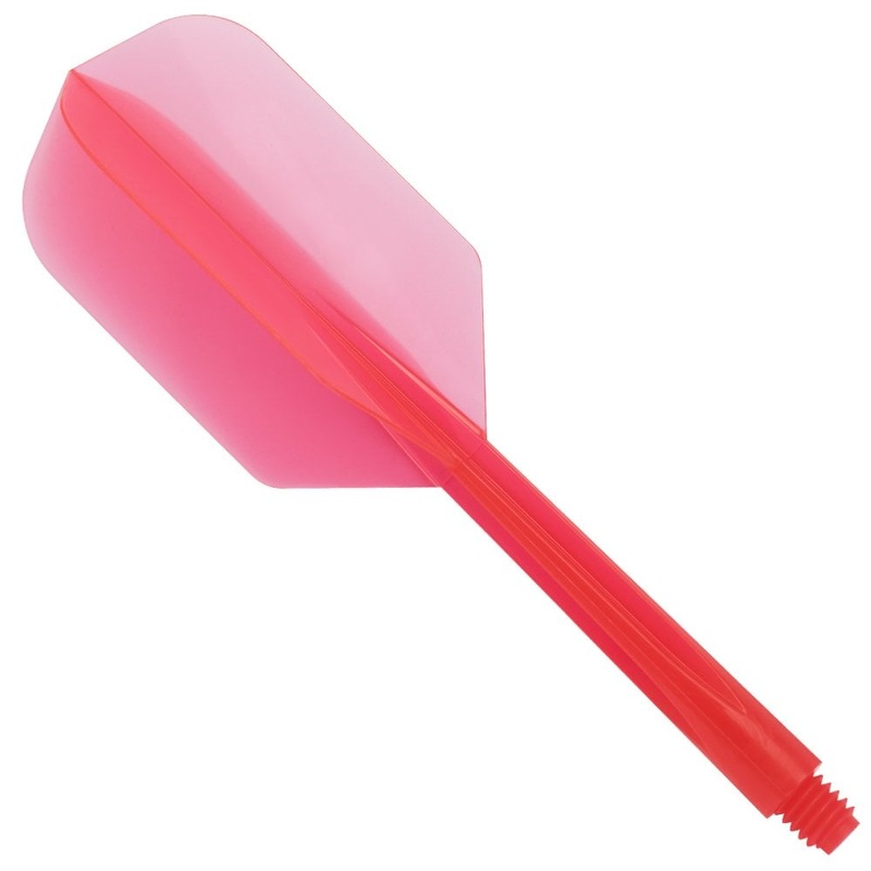 Condor Dart Flights – Zero Stress – Slim – Clear Red Long