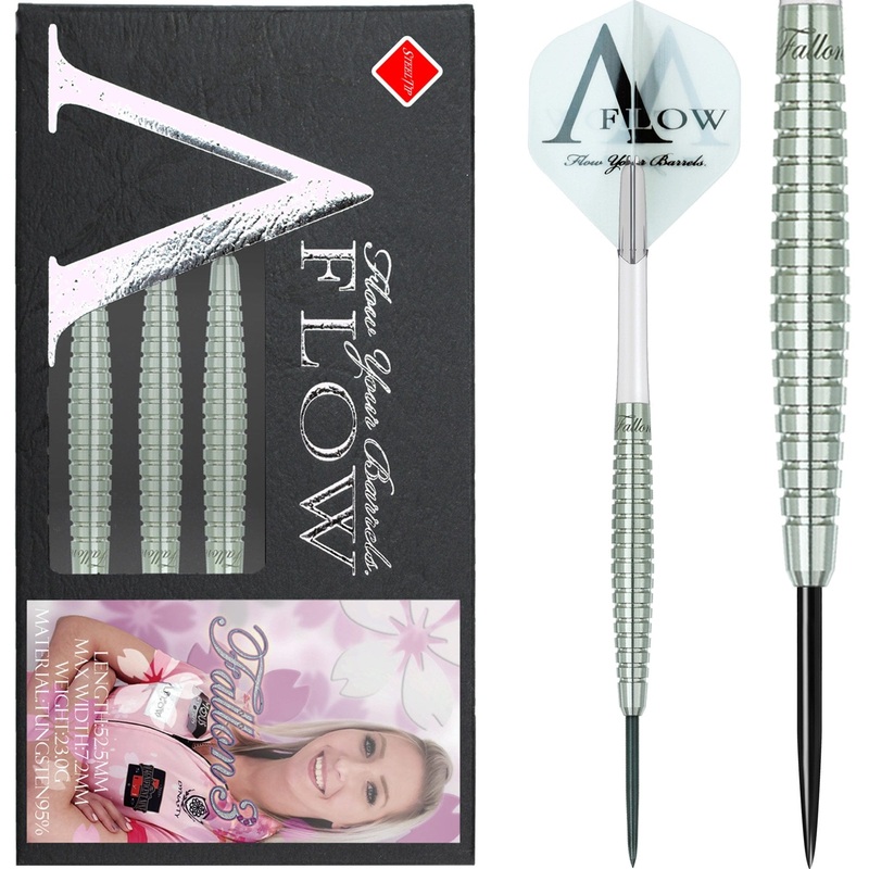 Dynasty Darts – Black Line – Steel Tip – Fallon Sherrock – Natural – 23g 23g