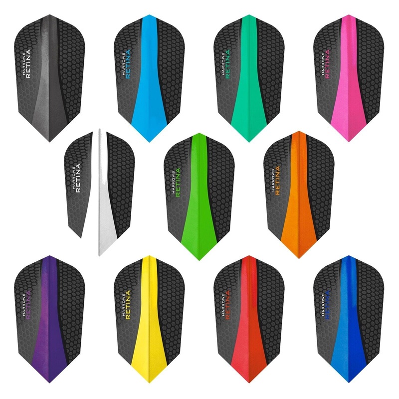 *Harrows Retina Dart Flights – Slim Aqua Blue