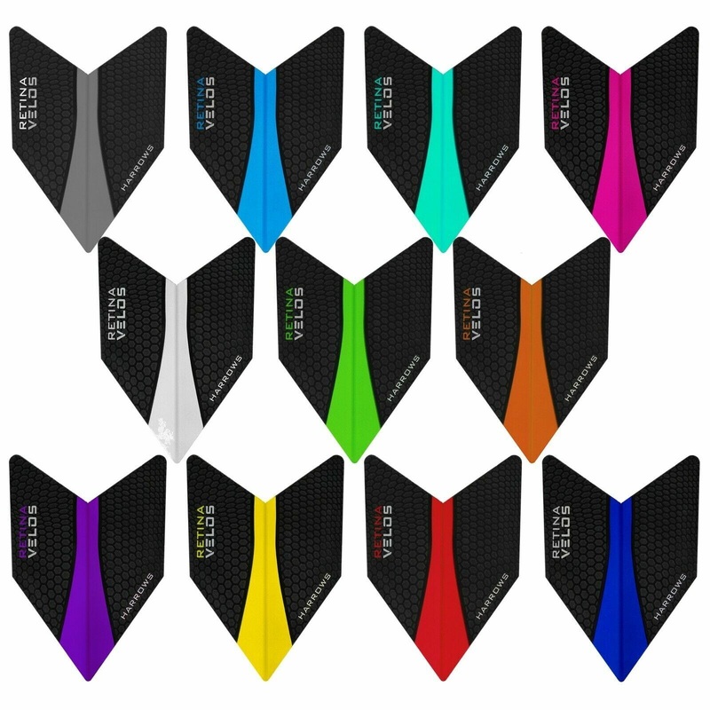 *Harrows Retina Dart Flights – Velos Aqua Blue