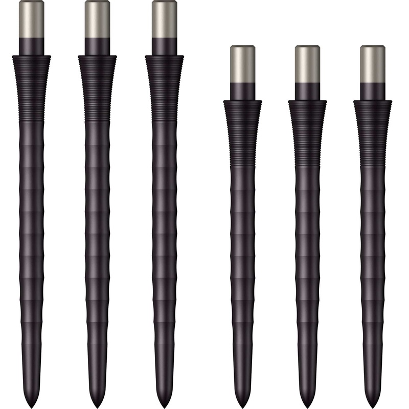 Mission Sniper Points – Steel Tip – Precision Spare Points – Ripple – Black 28mm