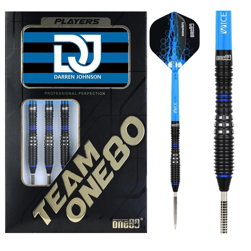 One80 Darren Johnson 90% Tungsten Steel Tip Darts 23 GRAM