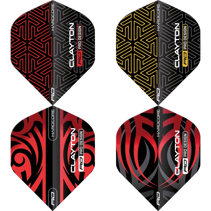 Red Dragon – Jonny Clayton Hardcore – Big Wing Dart Flights F6820
