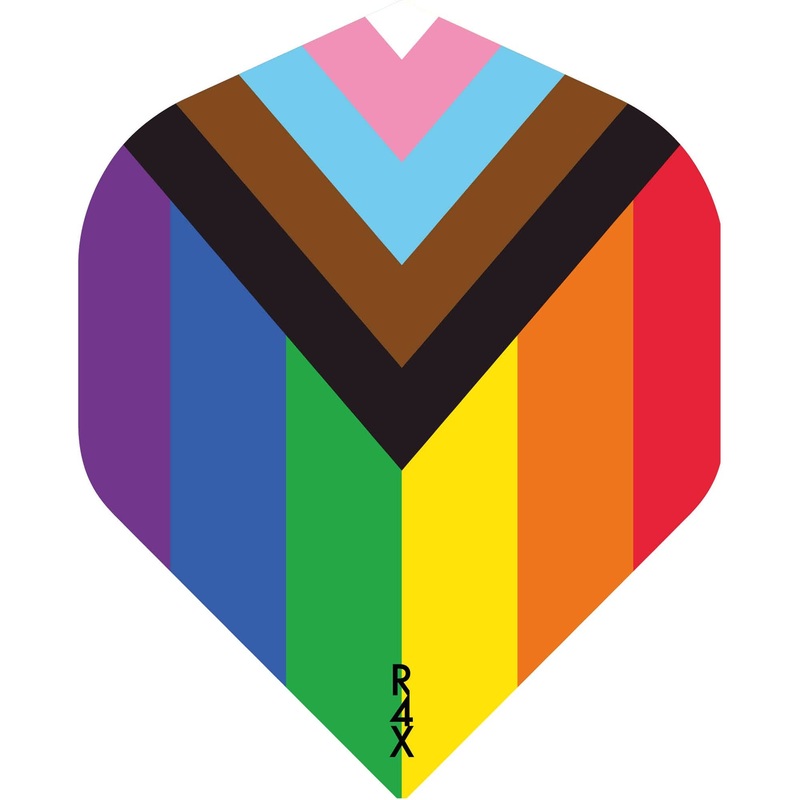 *Ruthless – Progress Pride Flag Dart Flights – 100 Micron – No2 – Std.