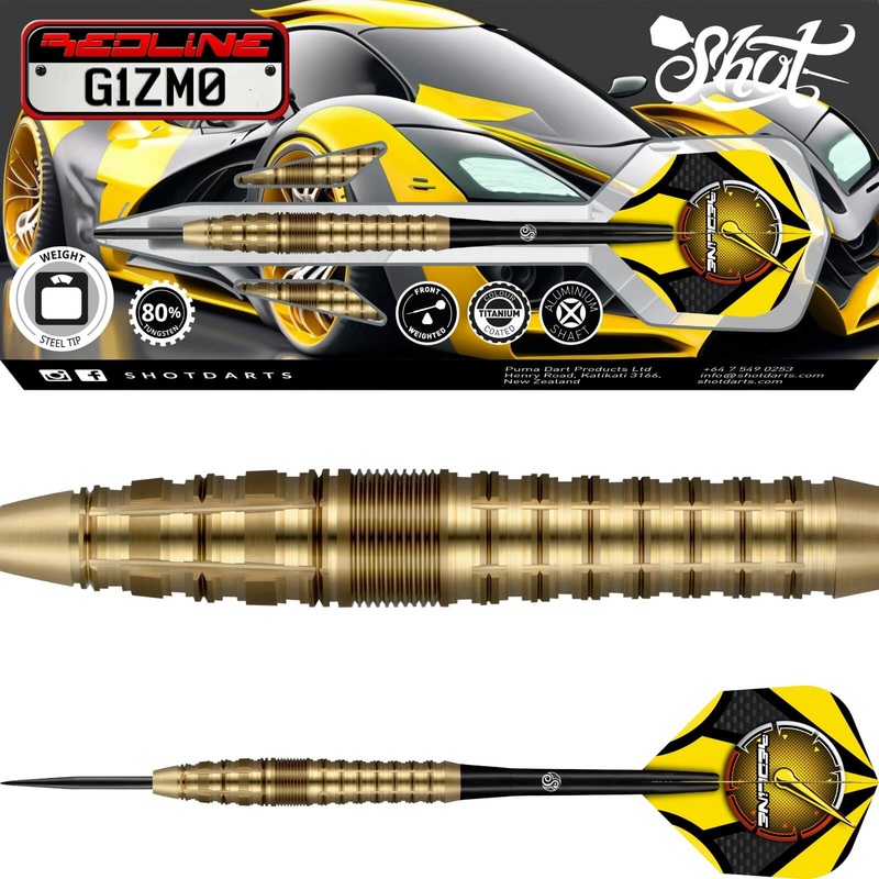 Shot – Redline G1ZM0 Darts – Steel Tip – 80% Tungsten – 23g 24g 25g 23 grams