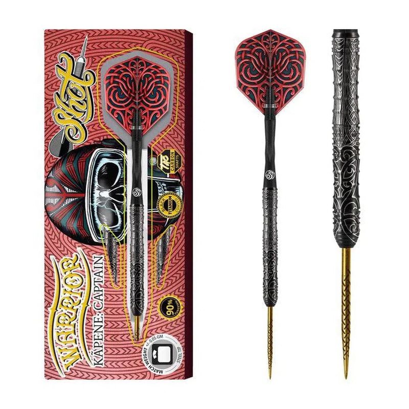 Shot Warrior Kapene Captain 90% Tungsten Steel Tip Darts 22 GRAM