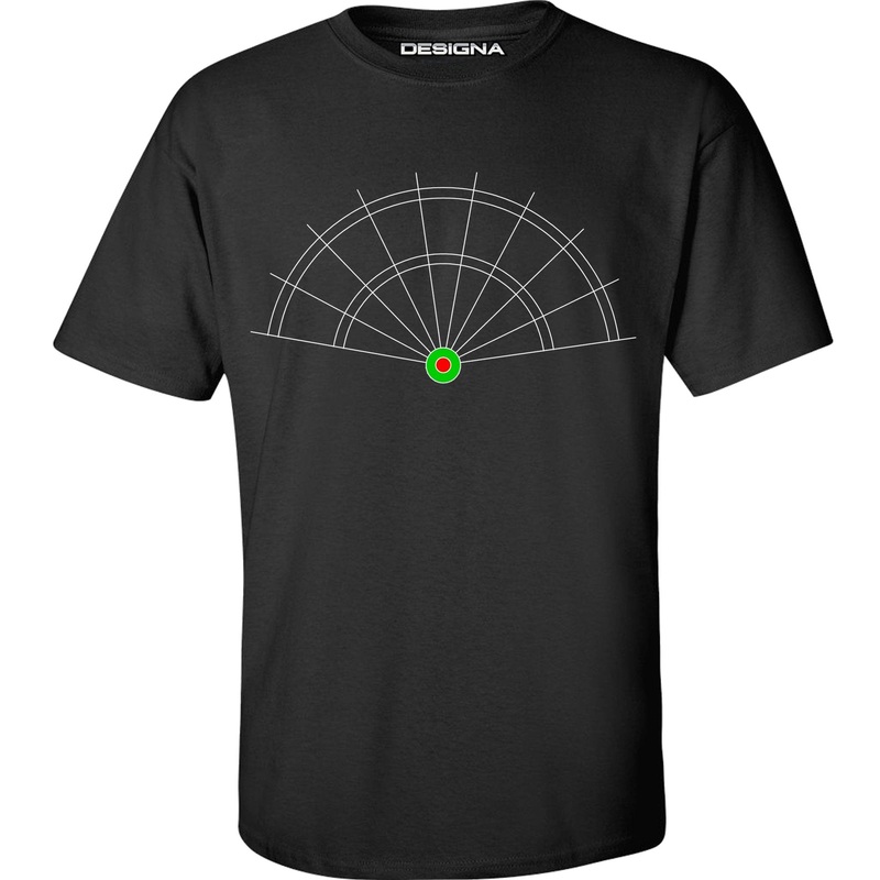 T Shirt – Humour Dart T-Shirt – Black – Dartboard Web 2XL