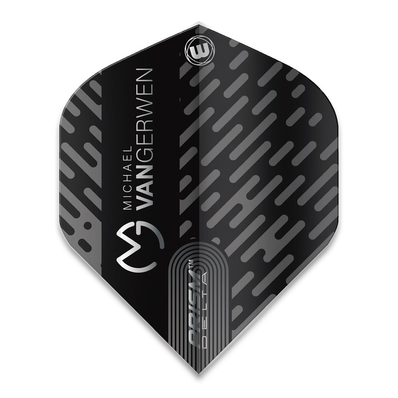 Winmau Prism Delta MVG Standard Dart Flights 100 Micron Black 6915-215 Black