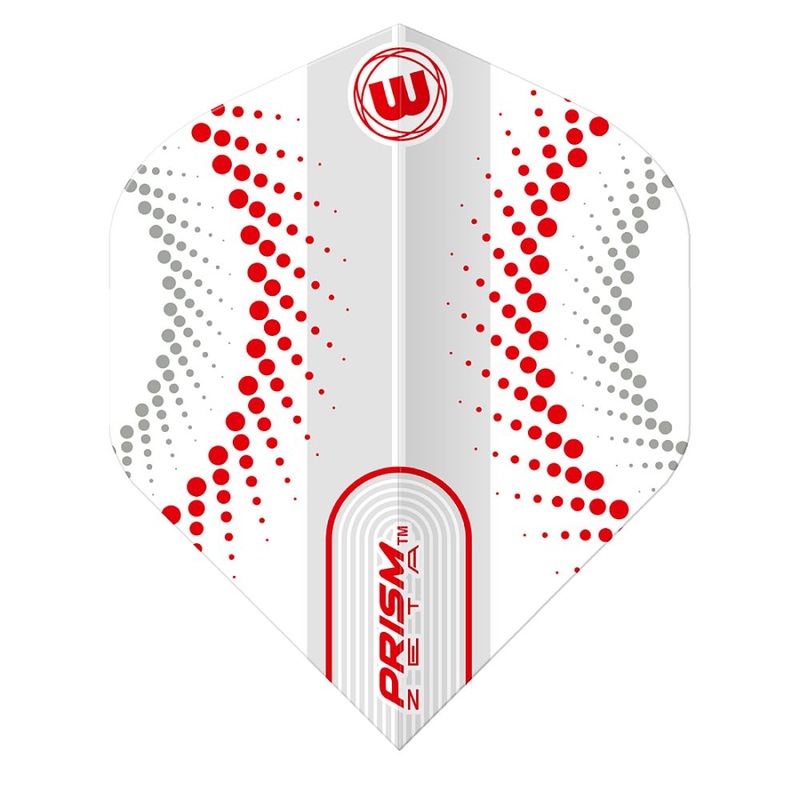 Winmau Prism Zeta Circles Dart Flights Red No2 Standard