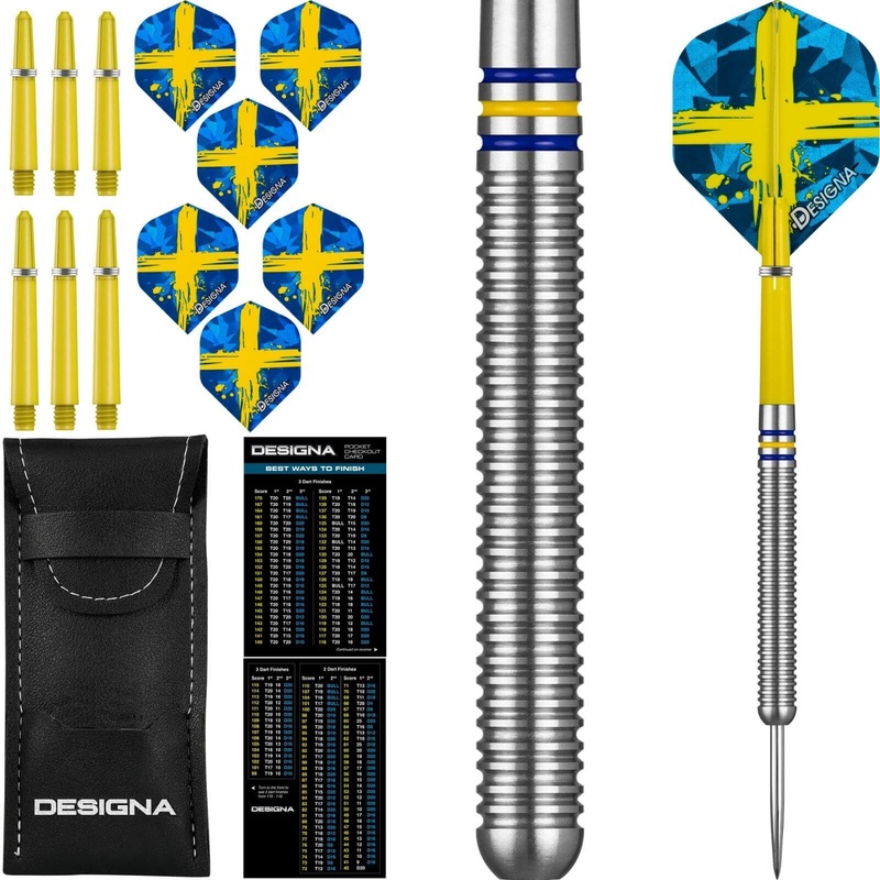 Designa – Patriot-X Darts – Sweden – Steel Tip – 90% Tungsten – 22g 24g 22 grams