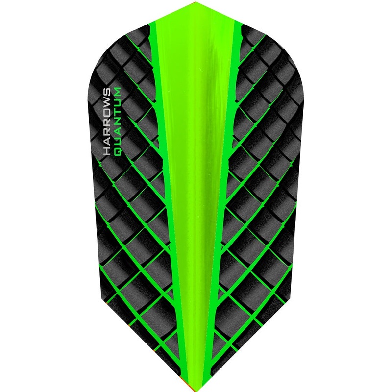 Harrows Quantum Slim Green Dart Flights