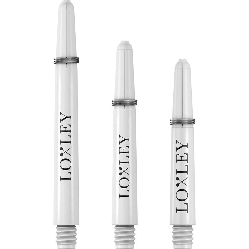 *Loxley Nylon Shafts – Dart Stems with Springs – White Medium