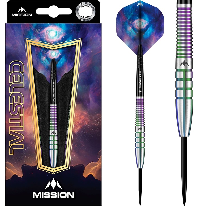 Mission Celestial Darts – Steel Tip – 95% Tungsten – Coral PVD 21g