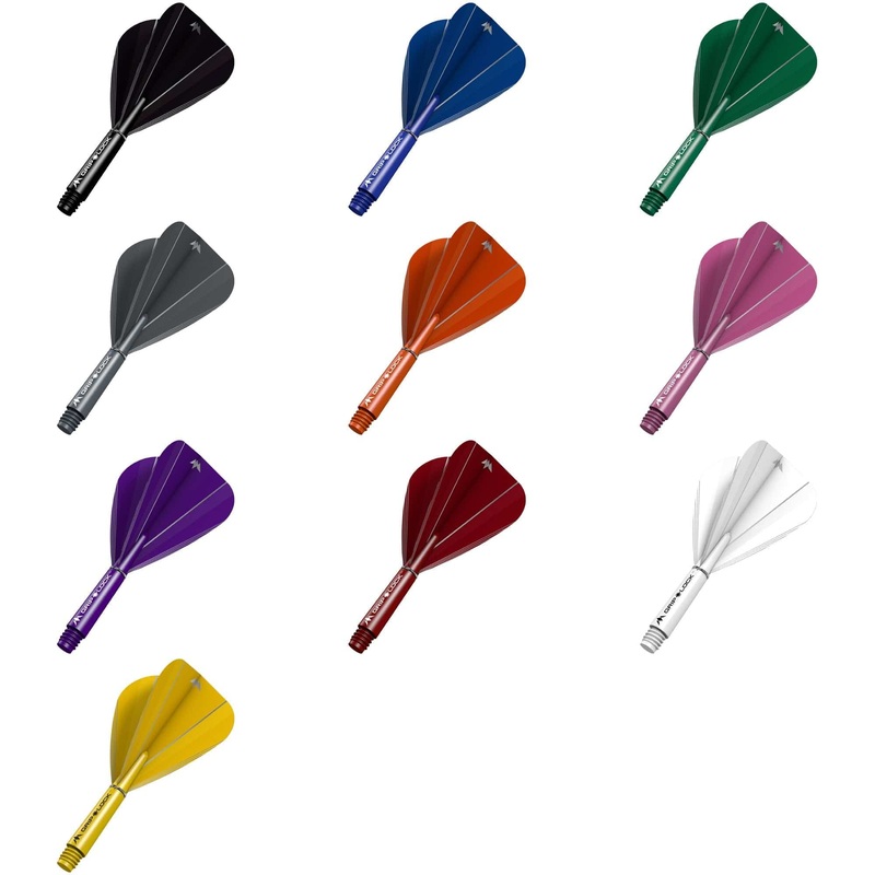 Mission Shade Kite Dart Flights Combo With Griplock Shafts Black Short