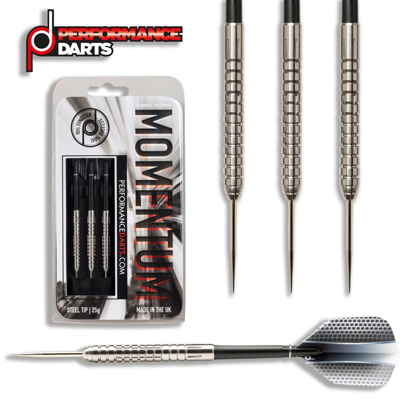 Momentum 90% Tungsten Steel Tip Darts by Performance Darts 23 Gram