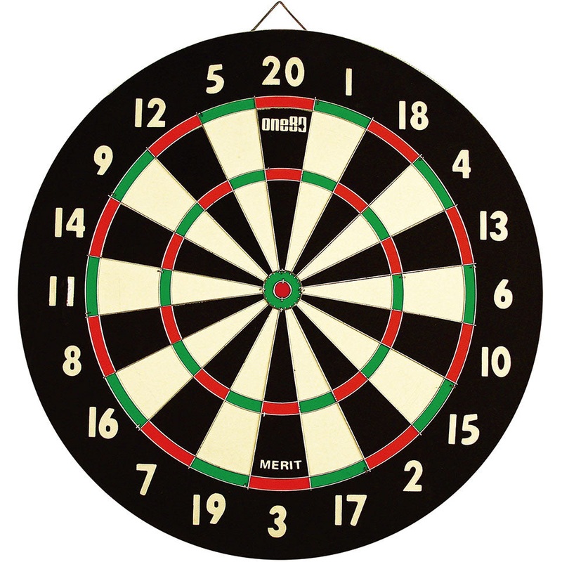 One80 Merit Paper Wound Steel Tip Dartboard