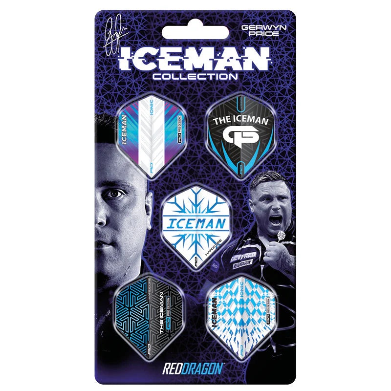 Red Dragon Gerwyn Price Iceman Hardcore Flight Collection Card Standard Extra Thick 100 Micron Poly metronic Extra Thick
