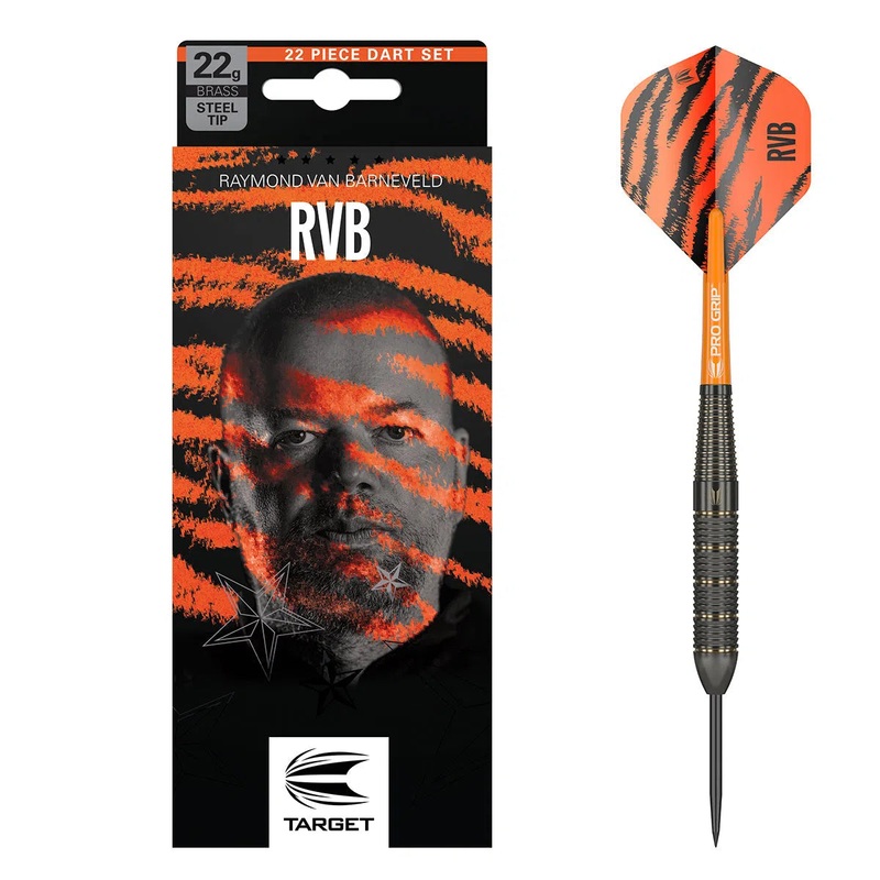 Target Darts RVB Brass 2023 Steel Tip Darts 22 GRAM
