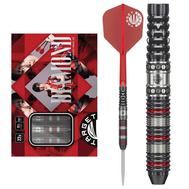 Target Japan Prime Series Diamond G3 90% Tungsten Steel Tip Darts 22 GRAM
