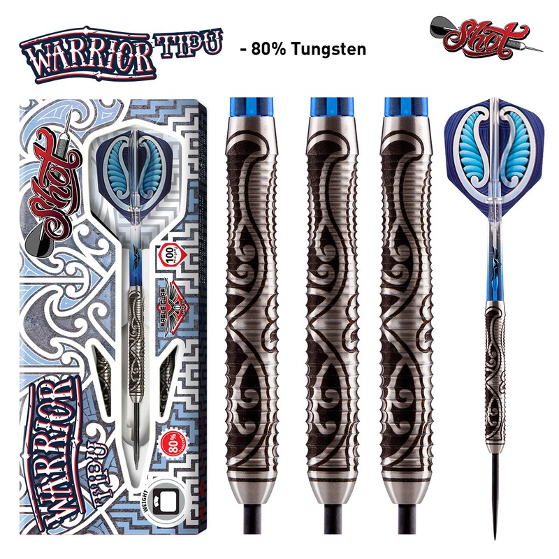 Warrior Tipu 80% Tungsten Steel Tip Darts by Shot 21 Gram