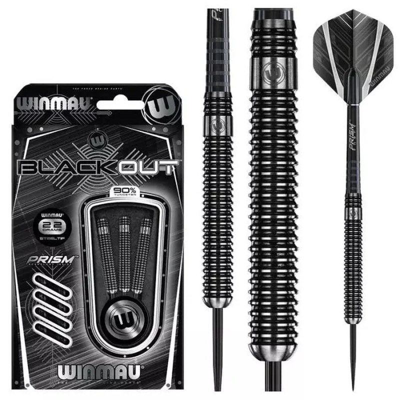Winmau Blackout 1 90% Tungsten Steel Tip Darts 21 GRAM