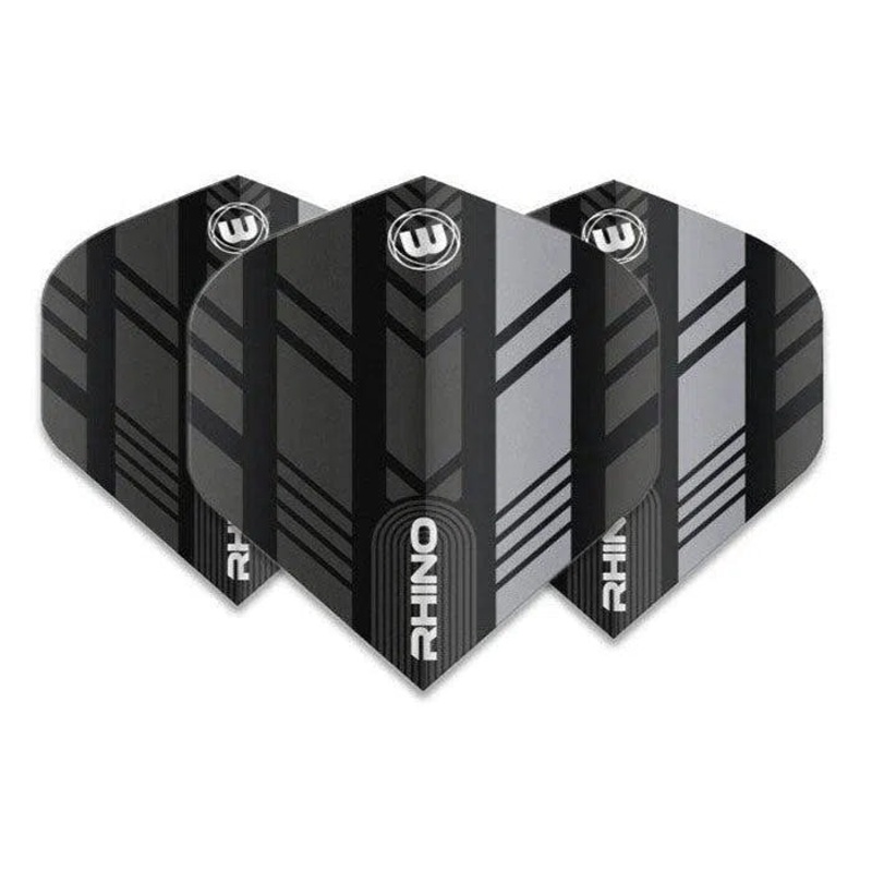 Winmau Rhino Extra Thick Standard Black & Grey Flights
