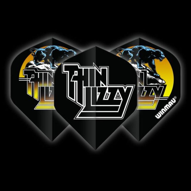 Winmau Rock Legends Thin Lizzy Black Standard 100 Micron Poly metronic extra thick