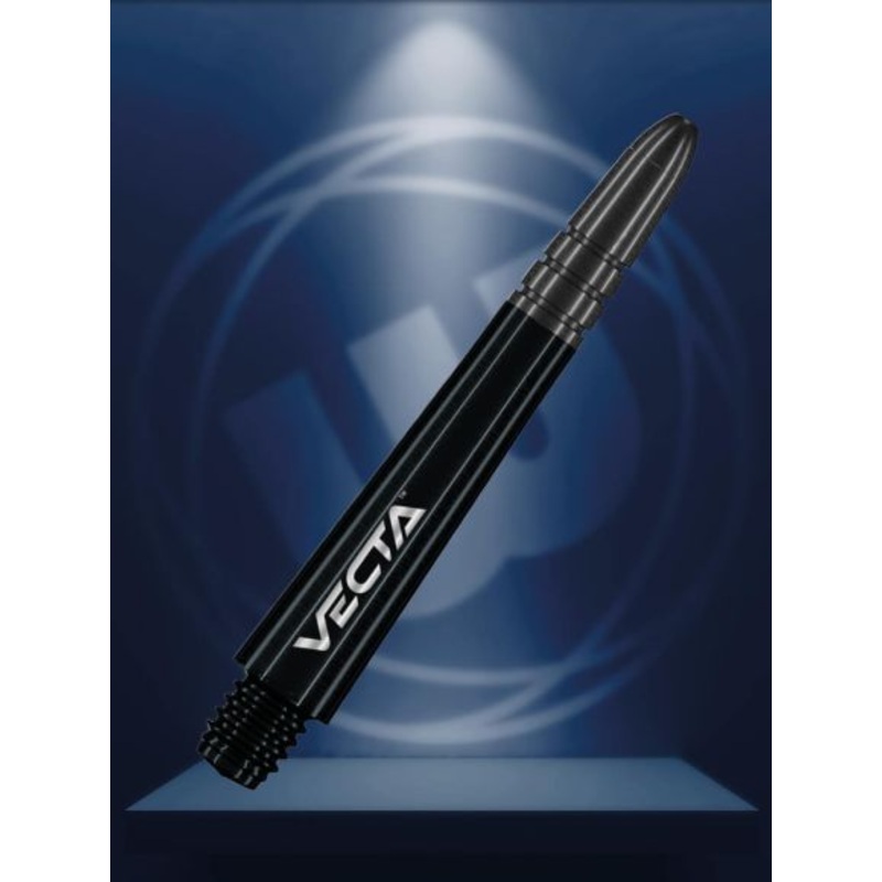 Winmau Vecta Black Intermediate Polycarbonate Intermediate (37mm in length excluding thread) Black