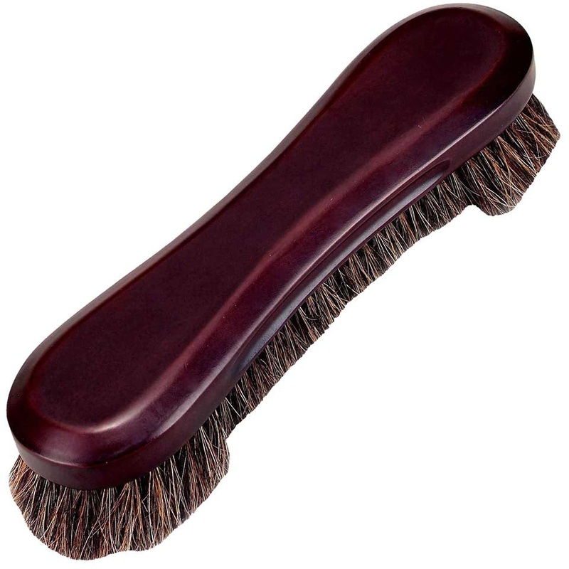 10″ Horsehair Brush – Mahogany Finish