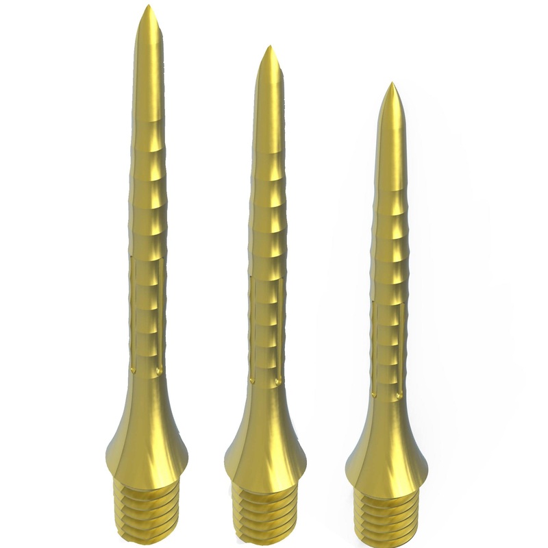 *Caliburn Bamboo Conversion Points – Screw In – Soft Tip to Steel Tip – Gold 28mm