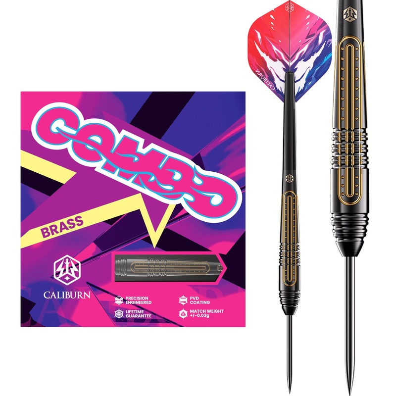 Caliburn Combo Darts – Steel Tip – Brass – C1 – 21g