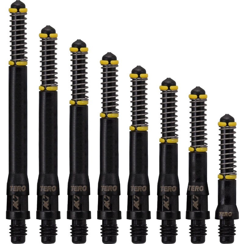Cuesoul – Dart Shafts – Tero Flight System – AK7 – Standard – Set of 4 – Black Cuesoul 25mm