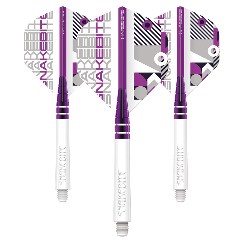Peter Wright Snakebite Nitro Ionic & Hardcore Combo – White by Red Dragon – 2 Sets