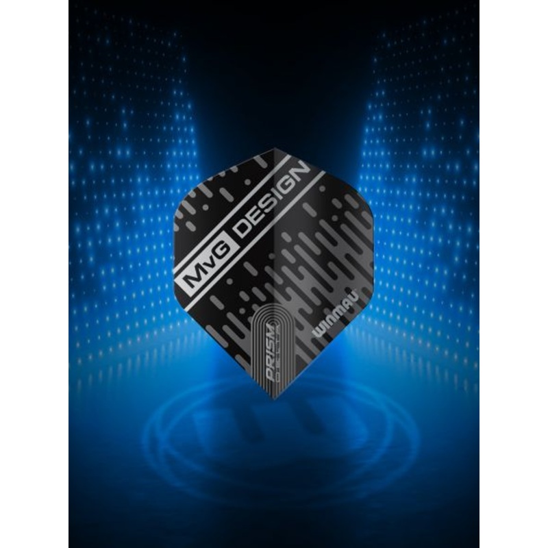 Prism Delta MvG (Michael Van Gerwen) Black & Grey Extra Thick Standard 100 Micron Poly metronic extra thick