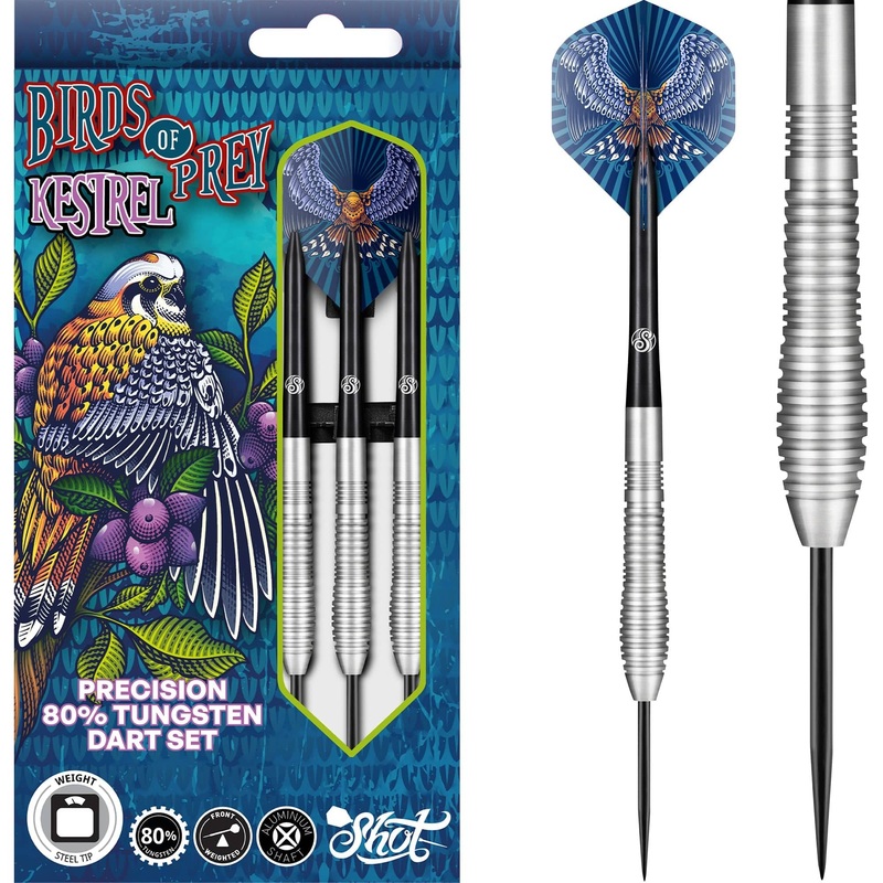 Shot Birds of Prey Darts – Steel Tip Tungsten – Kestrel 23g