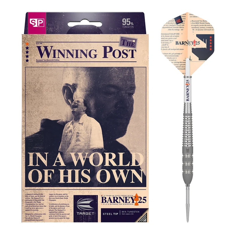 Target Barney 25 95% Tungsten Steel Tip Darts 21 GRAM