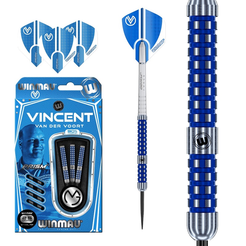 Vincent Van Der Voort 90% Tungsten Steel Tip Darts by Winmau 23 Gram