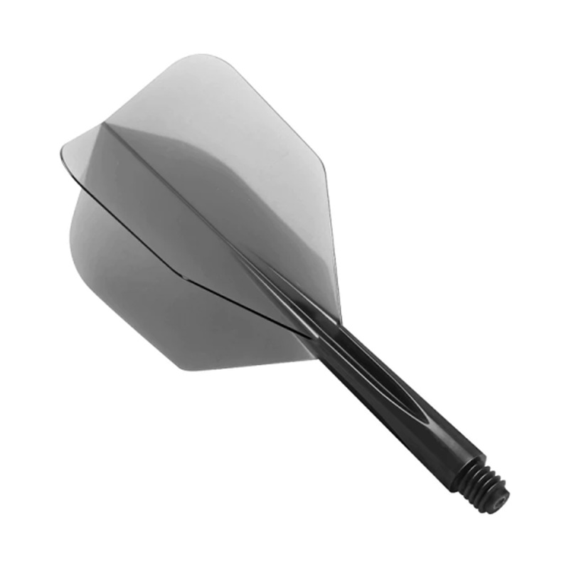 Condor Clear Dart Flights – Zero Stress Black No6 Shape Short