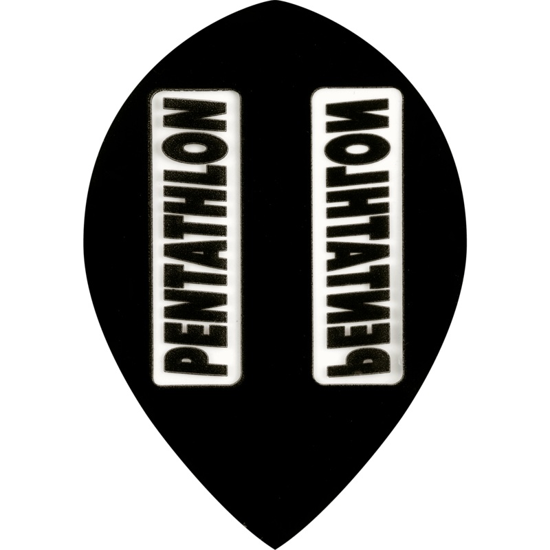 *Dart Flights – Pentathlon Colours – Extra Strong – Pear Black