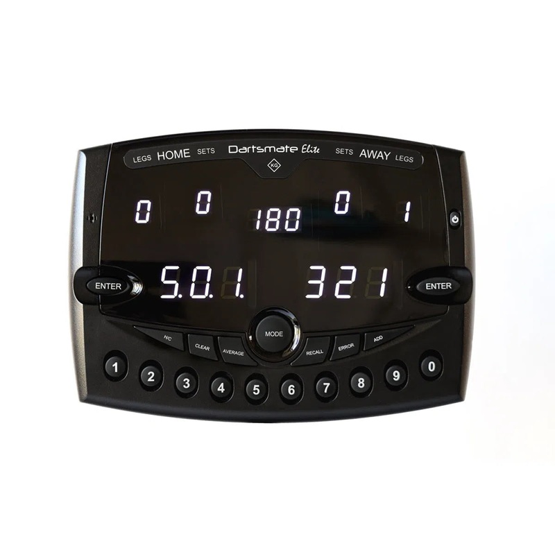 Dartsmate Elite Black Edition White LED Electronic Darts Scorer
