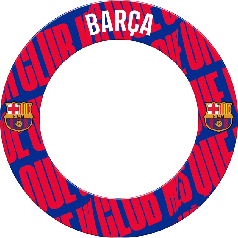 *FC Barcelona – Official Licensed BARA – Dartboard Surround – S1 – Word Crest BARA
