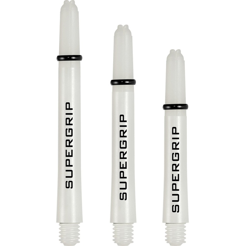 Harrows Supergrip Shafts – Dart Stems – White Medium